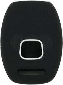 img 2 attached to 🔑 SEGADEN Silicone Cover Protector Case Skin Jacket for HONDA 2+1 Button Remote Key Fob CV2204 - Black