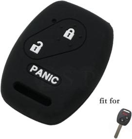 img 4 attached to 🔑 SEGADEN Silicone Cover Protector Case Skin Jacket for HONDA 2+1 Button Remote Key Fob CV2204 - Black