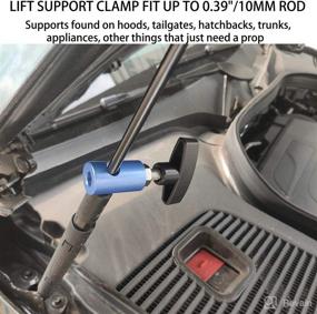 img 1 attached to 🔧 ZKTOOL 1063 Lift Support Clamp with New Retaining Clip，12mm Spark Plug Caliper: Two-in-One Function Tool for Hood Strut