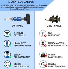 img 3 attached to 🔧 ZKTOOL 1063 Lift Support Clamp with New Retaining Clip，12mm Spark Plug Caliper: Two-in-One Function Tool for Hood Strut