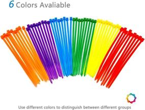 img 3 attached to Lenitech 6-Inch Multi-Purpose Cable Ties - 300 Pcs, Assorted Colors