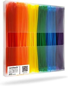 img 4 attached to Lenitech 6-Inch Multi-Purpose Cable Ties - 300 Pcs, Assorted Colors