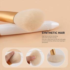 img 3 attached to Get Perfect Contours With DUcare Angled Bronzer Brush - X1-05