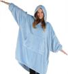 oversized light microfiber wearable blanket - the comfy dream, as seen on shark tank, one size fits all (sky blue) logo
