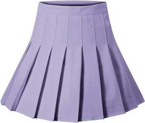 img 2 attached to Womens Pleated Tennis Waisted Uniform Women's Clothing : Skirts
