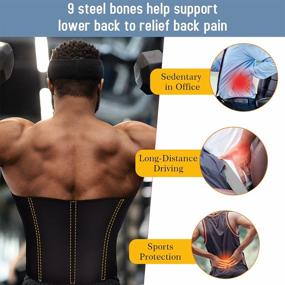 img 2 attached to Maximize Your Fitness Goals With TAILONG Men'S Waist Trainer Belt For Weight Loss And Back Support