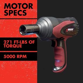 img 3 attached to Powerful 12V DC Electric Impact Wrench Kit - Wagan Mighty Impact Wrench With 1/2 Inch Drive And 271 Ft-Lbs Torque, Including Sockets And Carry Case For Tire Repair Tools