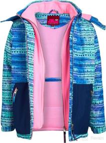 img 3 attached to 🧥 Water-Resistant Pink Platinum Girls Snowsuit - Winter Jacket and Ski Bib Overalls (Sizes 2T-16)