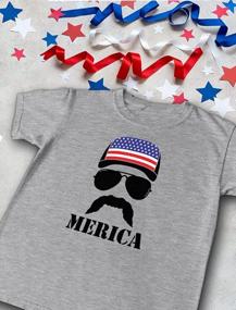 img 1 attached to Proudly Show Your Love For America With Our Patriotic Bundle: American Flag Cap, Hat And Men'S T-Shirt