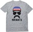 proudly show your love for america with our patriotic bundle: american flag cap, hat and men's t-shirt logo