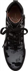 img 2 attached to New Fall Linea Paolo Fleur Sporty Luxe Lace-Up Wedge Sneakers - Mid-Height For Elevated Comfort And Style