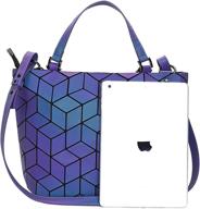 голографический светоотражающий рюкзак с узором в виде сложенной башни от hotone: окончательный модный рюкзак логотип