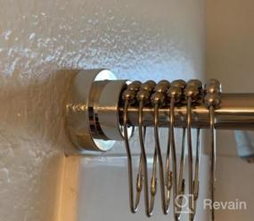 img 6 attached to Stainless Steel Tension Shower Curtain Rod - No Drilling, Rust-Proof Non-Slip Adjustable Closet Rod For Bathroom Kitchen Wardrobe Doorway Windows, 41-74 Inches