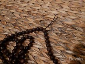 img 8 attached to 108 Prayer Beads Mala Bracelet: Natural Wood Tibetan Buddhist Buddha Meditation Necklace Mala Bracelet for Ultimate Mindful Experiences