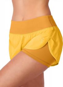 img 2 attached to Women'S Athletic 2-In-1 Running Shorts With Phone Pockets For Gym And Yoga Workouts