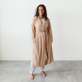 img 3 attached to Stay Comfortable And Sustainable With Goumikids Organic Cotton Bamboo Women'S Robe