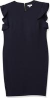 👗 calvin klein women's sheath rosewood dress: elegant and stylish women's clothing logo