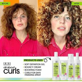 img 3 attached to Define, Moisturize & De-Frizz All Curly Hair Types With All About Curls High & Soft Definition Gel Crunchless Hold