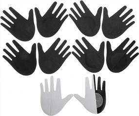 img 1 attached to 10 Pairs Punk Hands Shape Nipple Covers - Ayliss Adhesive Disposable Pasties