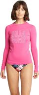 billabong womens classic sleeve rashguard women's clothing at swimsuits & cover ups logo