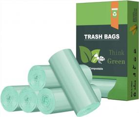 img 4 attached to AYOTEE Biodegradable Trash Bags - 8 Gallon Compostable Garbage Bags For Home And Office Use