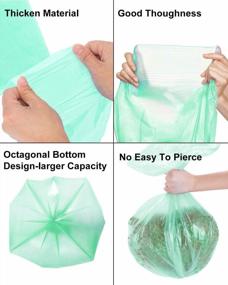 img 2 attached to AYOTEE Biodegradable Trash Bags - 8 Gallon Compostable Garbage Bags For Home And Office Use