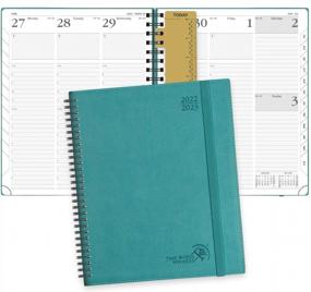 img 4 attached to POPRUN Planner 2022-2023 (8.5'' X 10.5'') Academic Year Planner (July 2022 - June 2023), Weekly/Monthly Planner With Monthly Tabs, Hourly Time Slots, 100GSM Paper, Vegan Leather Cover - Turquoise