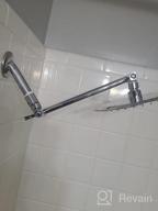 img 1 attached to Aisoso Shower Extension Arm - Adjustable Height And Angle Arm With Premium Solid Brass Construction And Anti-Leak Design review by Ryan Thrasher