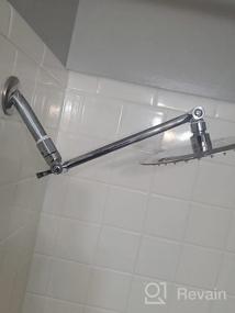 img 8 attached to Aisoso Shower Extension Arm - Adjustable Height And Angle Arm With Premium Solid Brass Construction And Anti-Leak Design