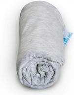 замена чехла для подушки для беременных pharmedoc для u-образной подушки для тела со съемным удлинителем только - чехол только из джерси - светло-серый логотип
