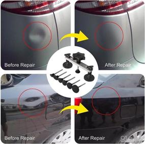 img 1 attached to 🚗 Optimized Super PDR Paintless Dent Removal Tools with Stripe Reflector Board – Ultimate Dent Puller Kit for Car Hail Damage Dent & Ding Remove