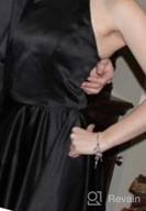 картинка 1 прикреплена к отзыву Женское атласное платье трапециевидной формы с лямкой на шее и высокой посадкой для выпускного вечера со шнуровкой на спине от Anthony Parker