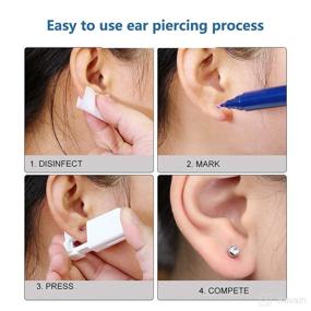 img 1 attached to Safe Black Ear Piercing Kit