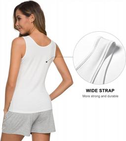 img 1 attached to 4-Pack Women'S Slim-Fit AMVELOP Elastic Tank Tops | Undershirts For Comfort & Style