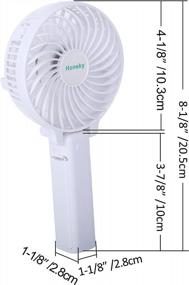 img 1 attached to Honsky Handheld Fan: Portable, Battery-Operated Desk Fan With 3 Speeds, Perfect For Home, Office, And Outdoor Use!