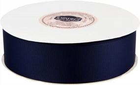 img 3 attached to 1-1/2 Inch Navy Blue Grosgrain Ribbon Spool - 50 Yards, Sewing, Gift Wrapping, Hair Bows, Flower Arranging And Home Decorating