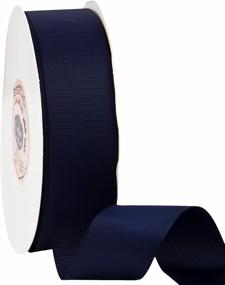 img 4 attached to 1-1/2 Inch Navy Blue Grosgrain Ribbon Spool - 50 Yards, Sewing, Gift Wrapping, Hair Bows, Flower Arranging And Home Decorating