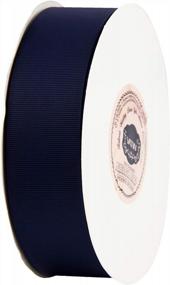 img 2 attached to 1-1/2 Inch Navy Blue Grosgrain Ribbon Spool - 50 Yards, Sewing, Gift Wrapping, Hair Bows, Flower Arranging And Home Decorating