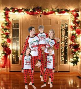 img 2 attached to Matching Pajamas Handmade Christmas Sleepwear Women's Clothing - Lingerie, Sleep & Lounge