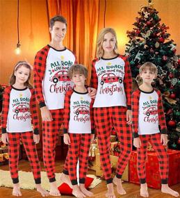 img 1 attached to Matching Pajamas Handmade Christmas Sleepwear Women's Clothing - Lingerie, Sleep & Lounge