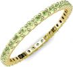 stunning peridot eternity band in 14k gold for wedding & anniversaries by trijewels logo