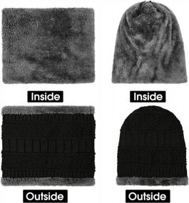 img 3 attached to Warm Up With Our Winter Beanie Hat And Scarf Set – Perfect Gift For Women And Men!