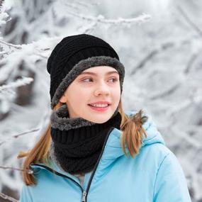 img 1 attached to Согрейтесь с нашей зимней шапкой и шарфом — идеальный подарок для женщин и мужчин!