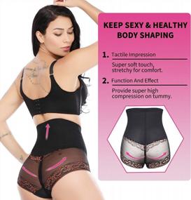 img 3 attached to SLIMBELLE High Waisted Body Shaper Panty With Tummy Control, Butt Lifter - Women'S Slimming Underwear Shapewear