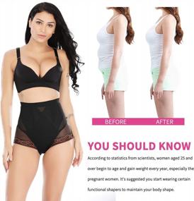 img 2 attached to SLIMBELLE High Waisted Body Shaper Panty With Tummy Control, Butt Lifter - Women'S Slimming Underwear Shapewear