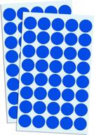 2000 pack 3/4 "blue round dot stickers круглые этикетки - идеально подходит для крафта! логотип