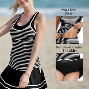 img 2 attached to MiYang Womens Tankini Striped Vintage Women's Clothing at Swimsuits & Cover Ups