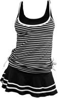 miyang womens tankini striped vintage women's clothing at swimsuits & cover ups logo