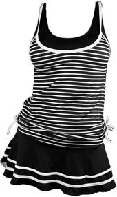 img 4 attached to MiYang Womens Tankini Striped Vintage Women's Clothing at Swimsuits & Cover Ups