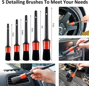 img 2 attached to 🚗 30-Piece Car Wash Cleaning Kit - Ultimate Car Care Tools Set with Collapsible Bucket and Snow Shovel for Detailing